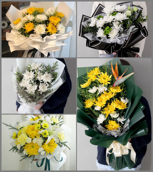 贵州黔西南州册亨县双江镇坝纳村白事花束代送